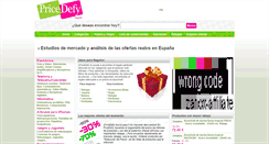 Desktop Screenshot of pricedefy.es